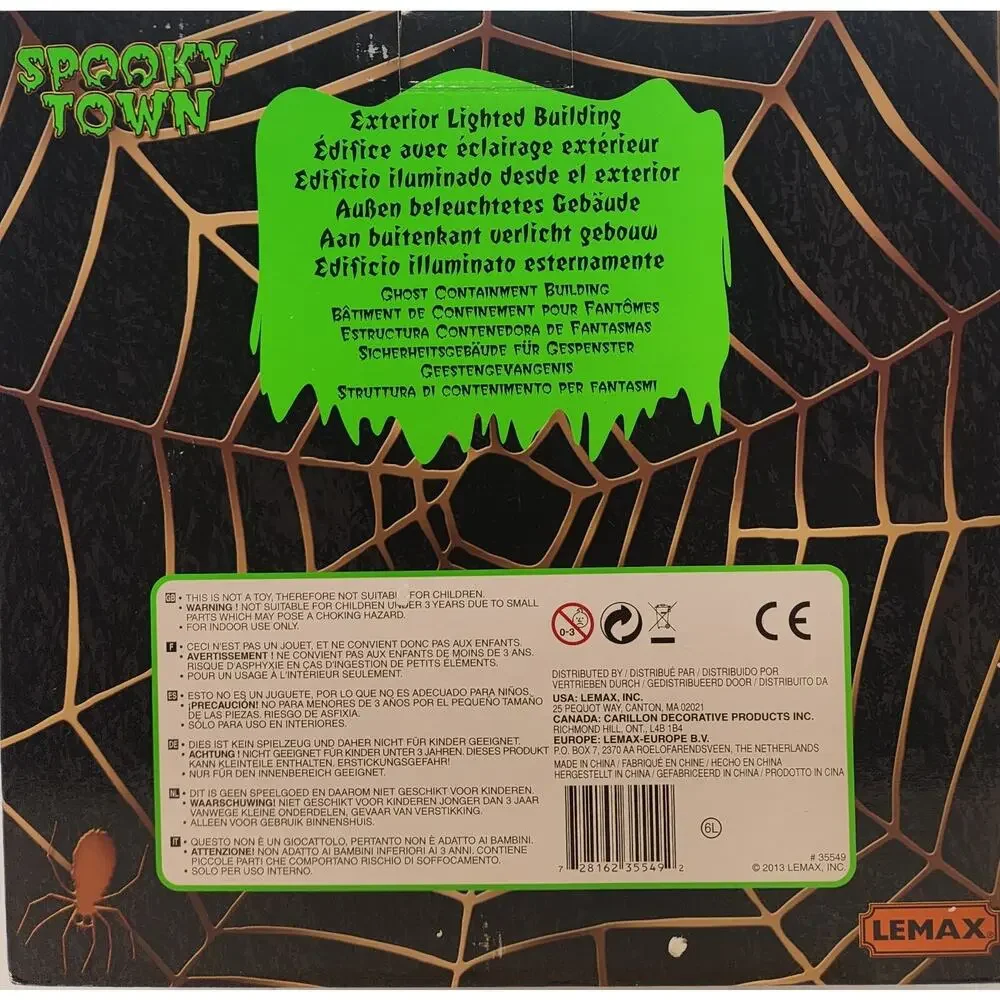 Lemax Spooky Town - 2010 Ghost Containment Building #35549 Retired - BRAND NEW!